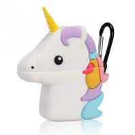 Чехол для AirPods 1/2 "Unicorn big lilac"